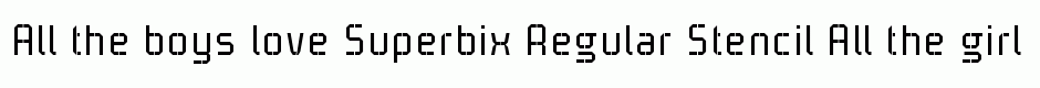 Superbix Regular Stencil