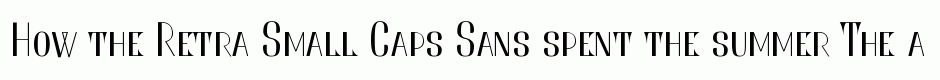 Retra Small Caps Sans