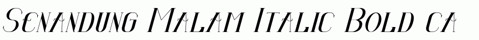 Senandung Malam Italic Bold