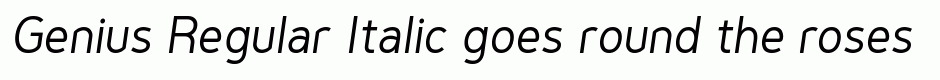 Genius Regular Italic