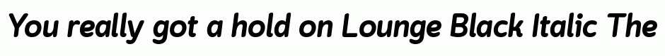 Lounge Black Italic