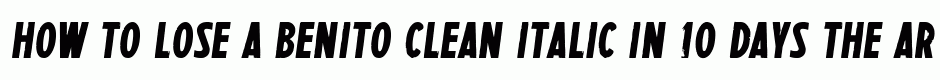 Benito clean italic