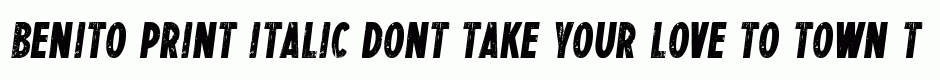 BENITO Print italic