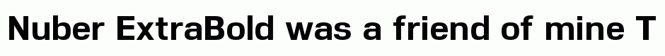 Nuber ExtraBold