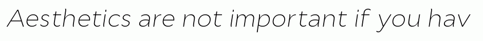 Cyntho Pro ExtraLight Italic