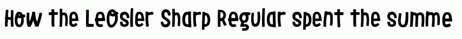 LeOsler Sharp Regular