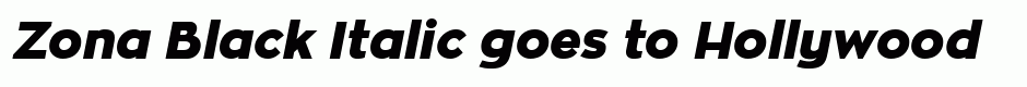 Zona Black Italic