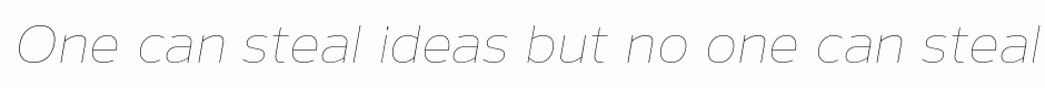 Nauman Thin Italic