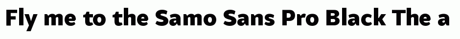 Samo Sans Pro Black