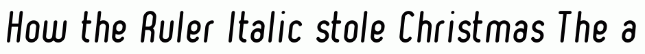 Ruler Italic