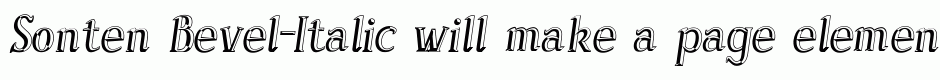 Sonten Bevel-Italic
