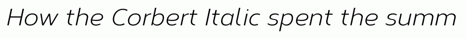 Corbert Italic