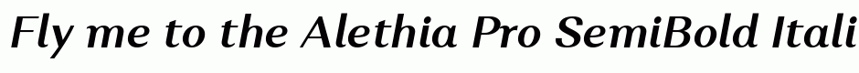 Alethia Pro SemiBold Italic