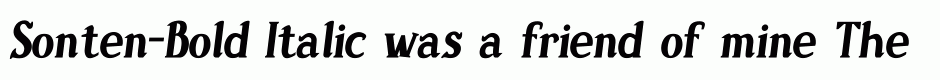 Sonten-Bold Italic