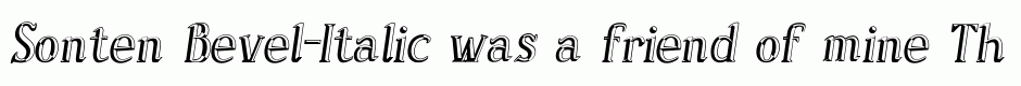 Sonten Bevel-Italic