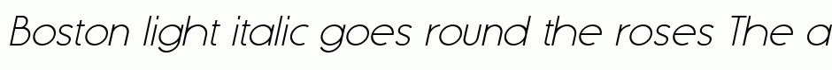 Boston light italic
