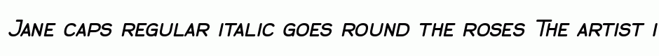 Jane caps regular italic
