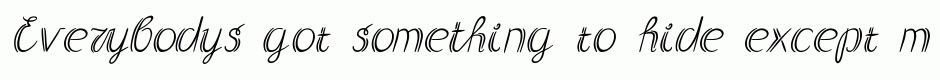 Double italic