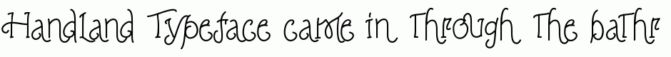 Handland Typeface