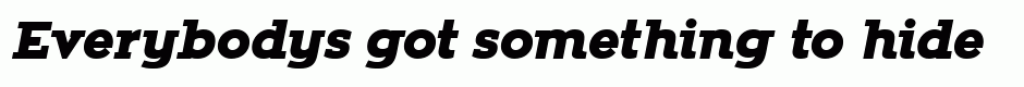 Zona Black Slab Italic