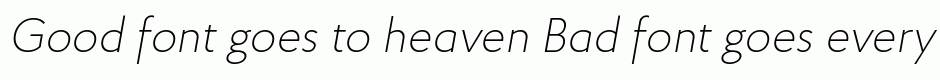 Proba Pro ExtraLight Italic