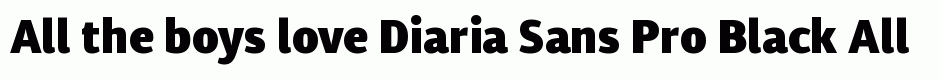 Diaria Sans Pro Black