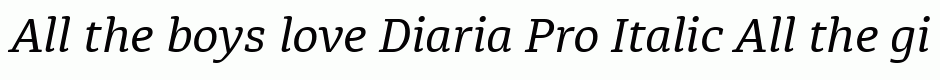 Diaria Pro Italic