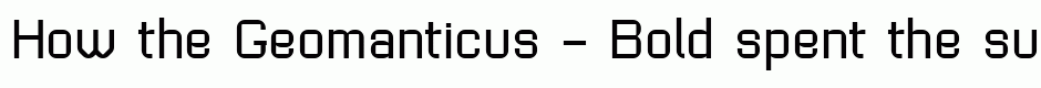 Geomanticus - Bold