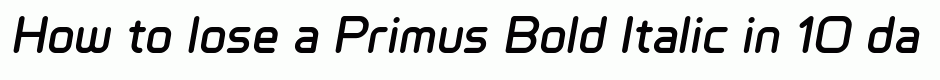 Primus Bold Italic