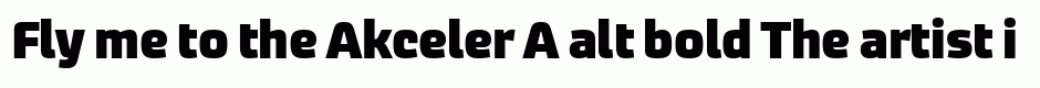 Akceler A alt bold