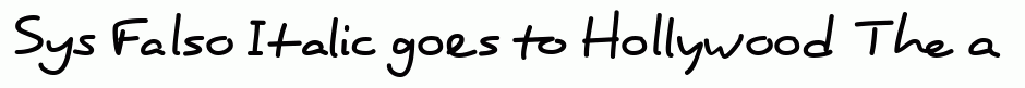 Sys Falso Italic
