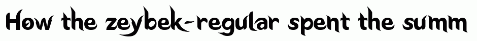 zeybek-regular