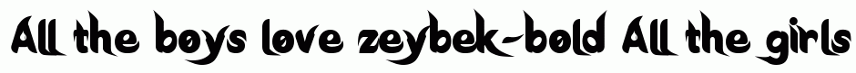 zeybek-bold