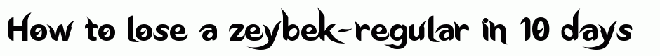 zeybek-regular