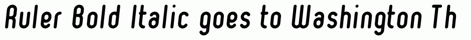 Ruler Bold Italic