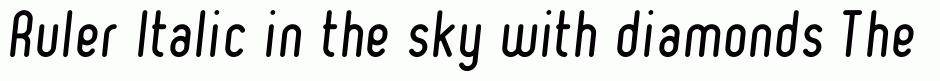 Ruler Italic