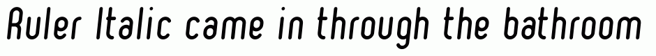 Ruler Italic