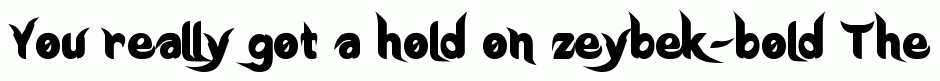 zeybek-bold