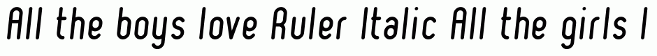 Ruler Italic