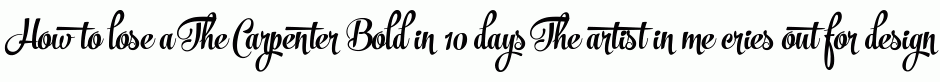 The Carpenter Bold