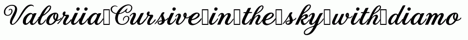 Valoriia Cursive