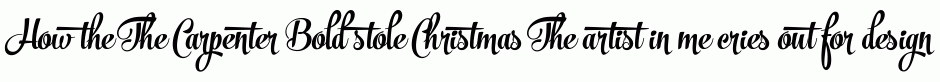 The Carpenter Bold