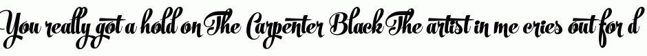 The Carpenter Black
