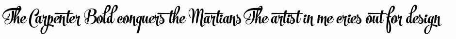 The Carpenter Bold