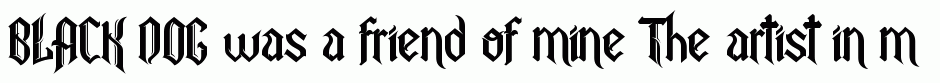 BLACK DOG