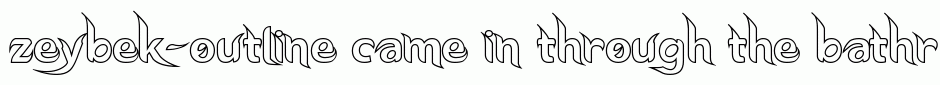 zeybek-outline
