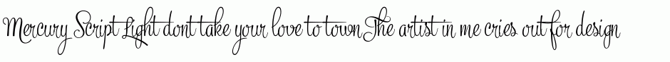Mercury Script Light