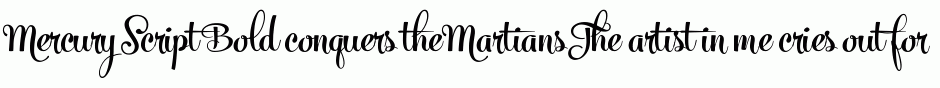 Mercury Script Bold