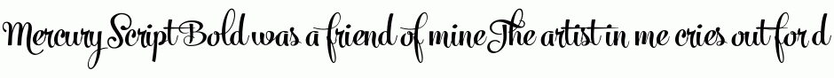 Mercury Script Bold