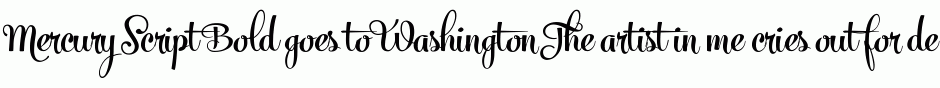 Mercury Script Bold